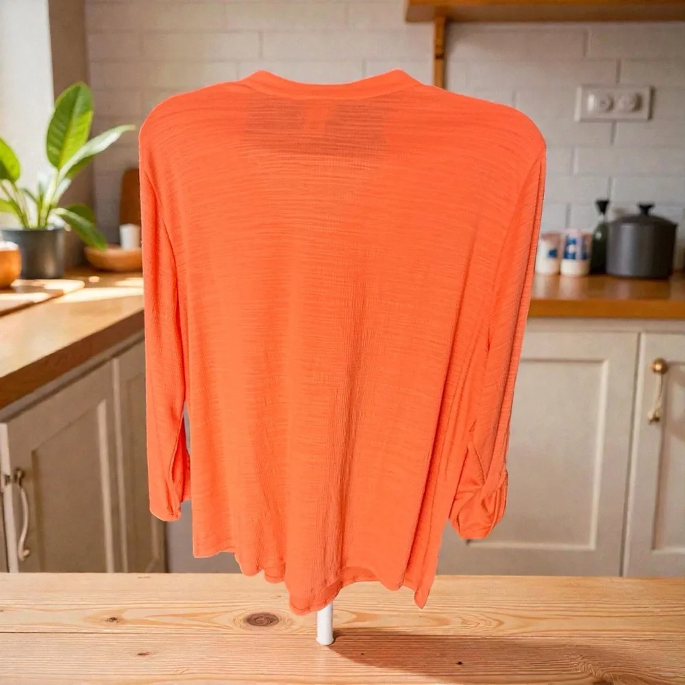 Ruby Rd. Orange Embroidered Tunic, NWT, 2X - Picture 2 of 7